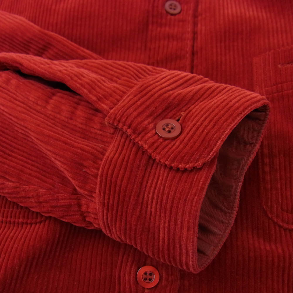 TENDERLOIN テンダーロイン T-CORDUROY SHT コーデュロイシャツ 長袖シャツ レッド系 XS【中古】