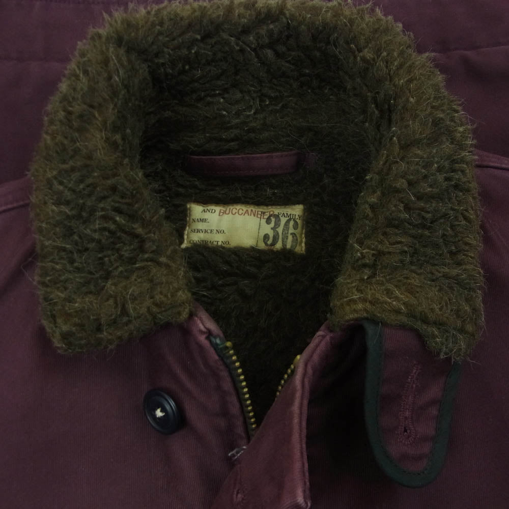 ANDFAMILYS アンドファミリー TYPE N-1 DECK JACKET BUCCANEER デッキ ジャケット ワインレッド系 36【中古】