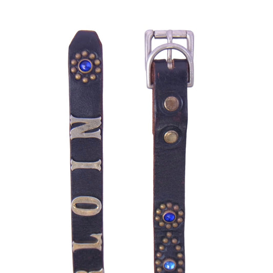 TENDERLOIN テンダーロイン × HTC エイチティーシー T-STUD BELT ナロー スタッズ ベルト ブラック系 M【中古】