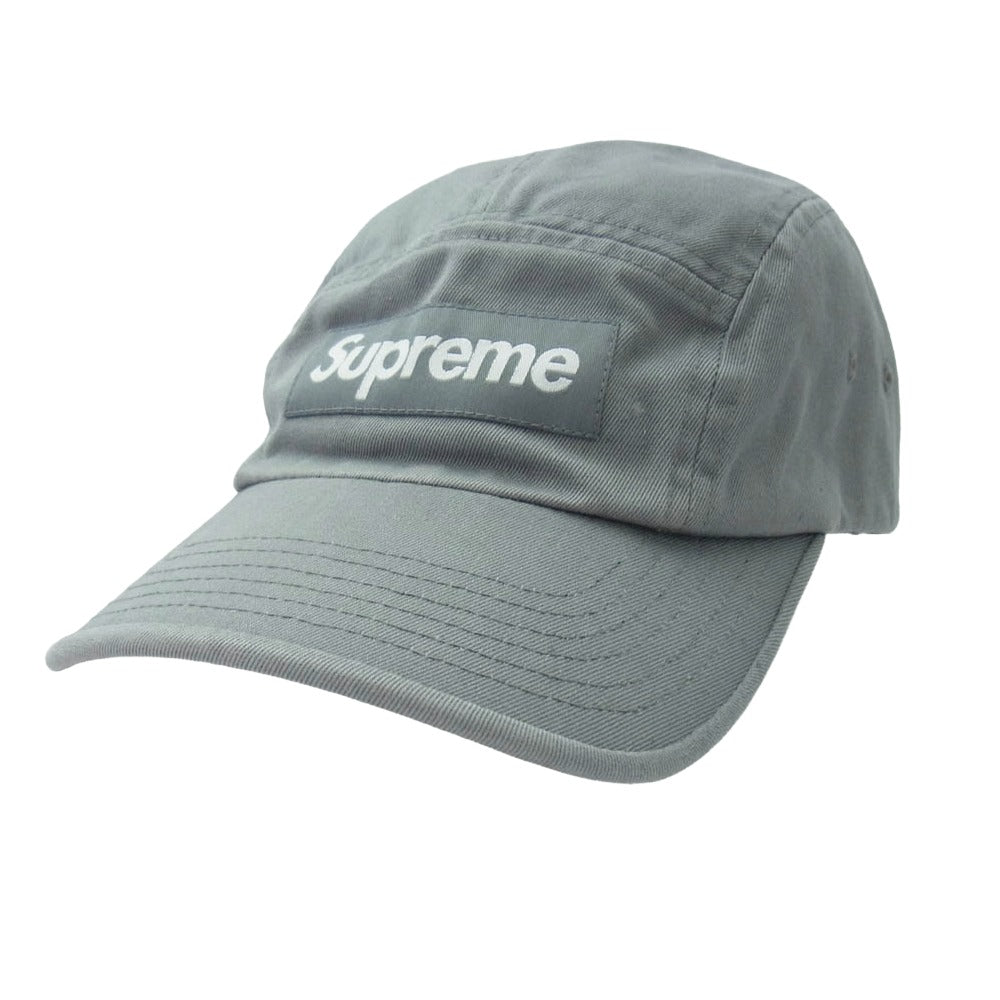 Supreme シュプリーム 22SS Washed Chino Twill Camp Cap ウォッシュ チノ ツイル キャンプ キャップ グレー系 グレー系【中古】