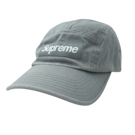 Supreme シュプリーム 22SS Washed Chino Twill Camp Cap ウォッシュ チノ ツイル キャンプ キャップ グレー系 グレー系【中古】
