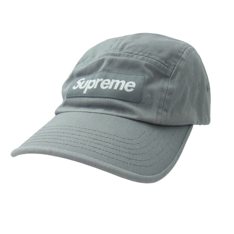Supreme シュプリーム 22SS Washed Chino Twill Camp Cap ウォッシュ チノ ツイル キャンプ キャップ グレー系 グレー系【中古】