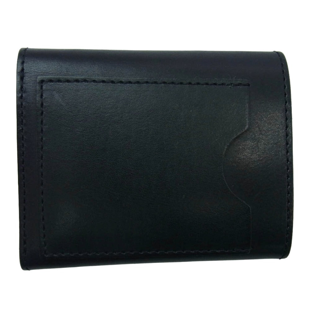 HideandSeek ハイドアンドシーク Leather Wallet Short カウレザー レザーウォレット ブラック系【美品】【中古】