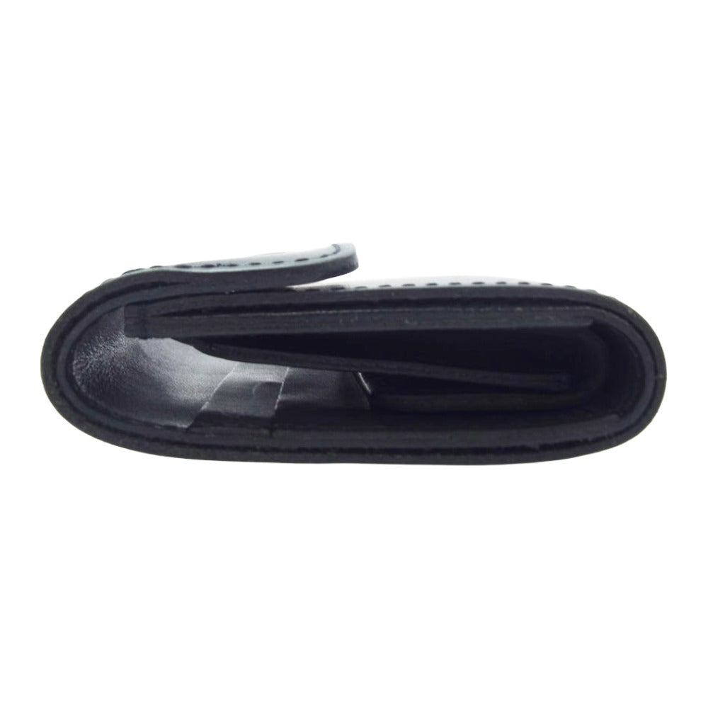 HideandSeek ハイドアンドシーク Leather Wallet Short カウレザー レザーウォレット ブラック系【美品】【中古】