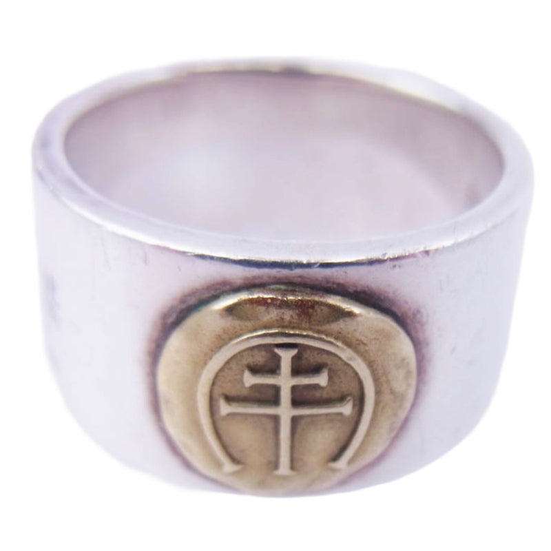 CRIMIE クライミー BRASS × SILVER 925 真鍮 ブラス シルバー リング シルバー系 21.5号【中古】