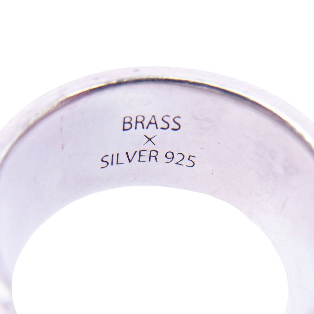 CRIMIE クライミー BRASS × SILVER 925 真鍮 ブラス シルバー リング シルバー系 21.5号【中古】