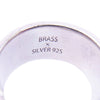 CRIMIE クライミー BRASS × SILVER 925 真鍮 ブラス シルバー リング シルバー系 21.5号【中古】