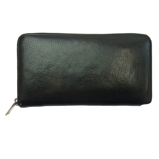 Ron Herman ロンハーマン Long Wallet ロング ウォレット ラウンドファスナー レザー 長財布 ブラック系【中古】