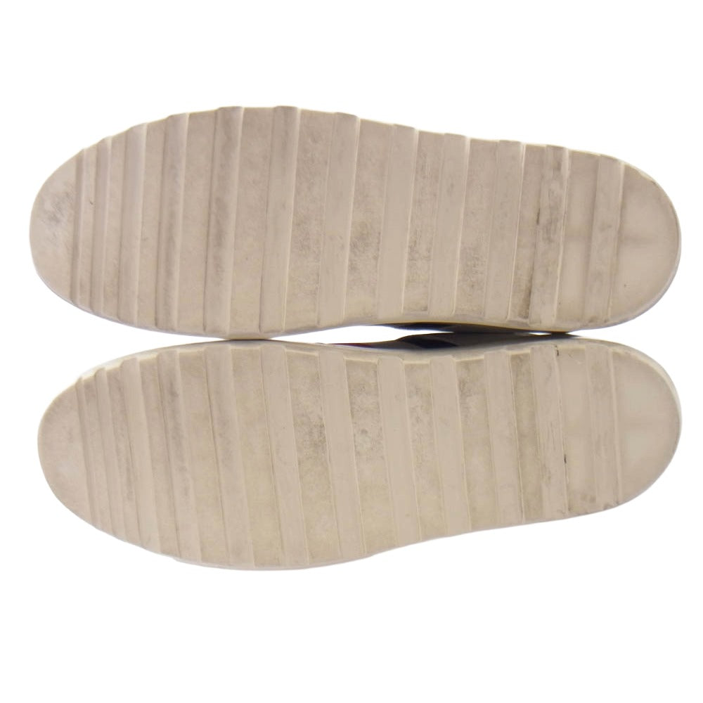 MONCLER モンクレール PROMYX VINTAGE トリコロールカラー レザー ローカットシューズ スニーカー グレー系 ホワイト系 42【中古】