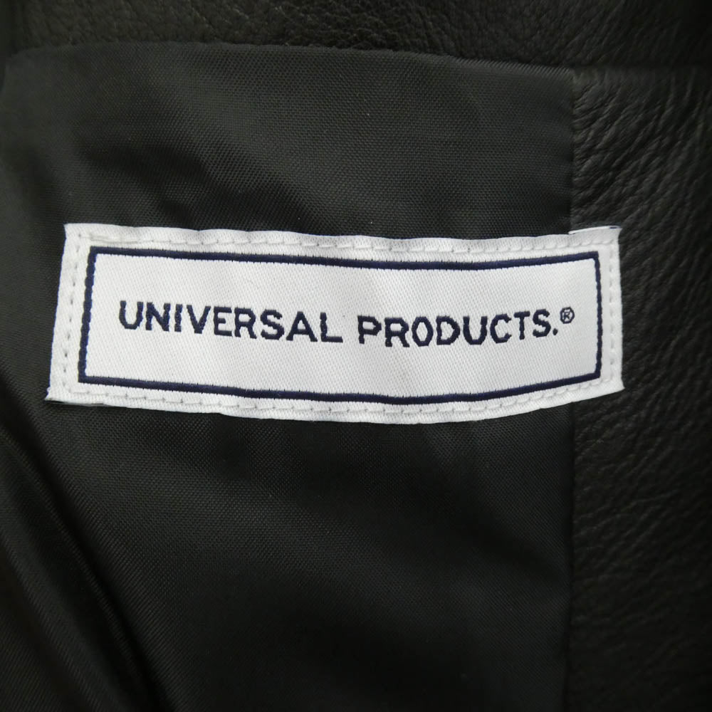 ユニバーサルプロダクツ 25AW 253-60702 LEATHER CAR COAT カウレザー カーコート ブラック系 3【極上美品】【中古】
