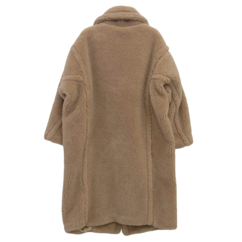 MAX MARA マックスマーラ 23101602336 テディベア アルパカ カシミヤ ロングコート ライトブラウン系 XS【中古】