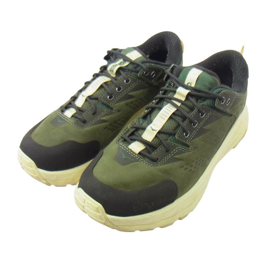 HOKA ONE ONE ホカ オネオネ 1155730 KAHA LOW GTX END カハ ロー ゴアテックス スニーカー カーキ系 26cm【中古】