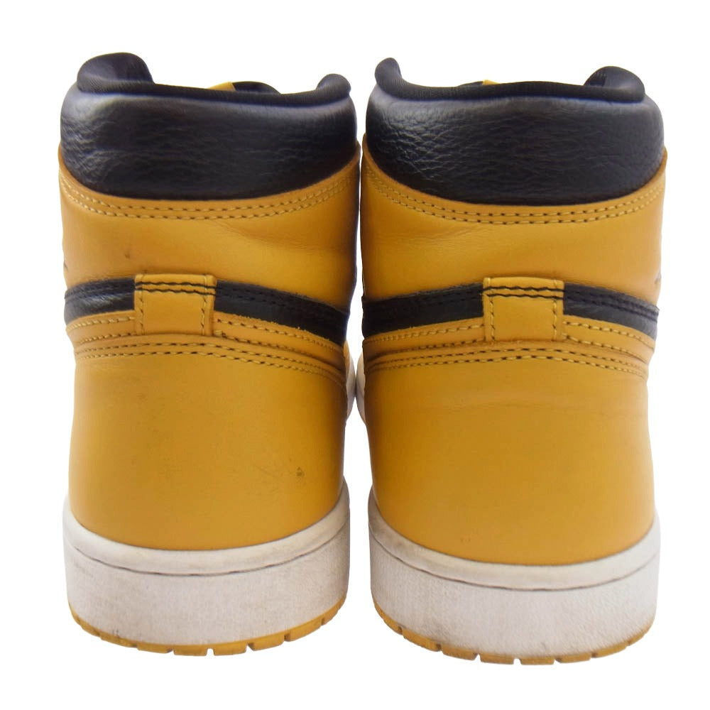 NIKE ナイキ 555088-701 Air Jordan 1 High OG Pollen AJ1 エアジョーダン1 ハイ パラン ハイカット スニーカー ブラック系 イエロー系 27.5cm【中古】