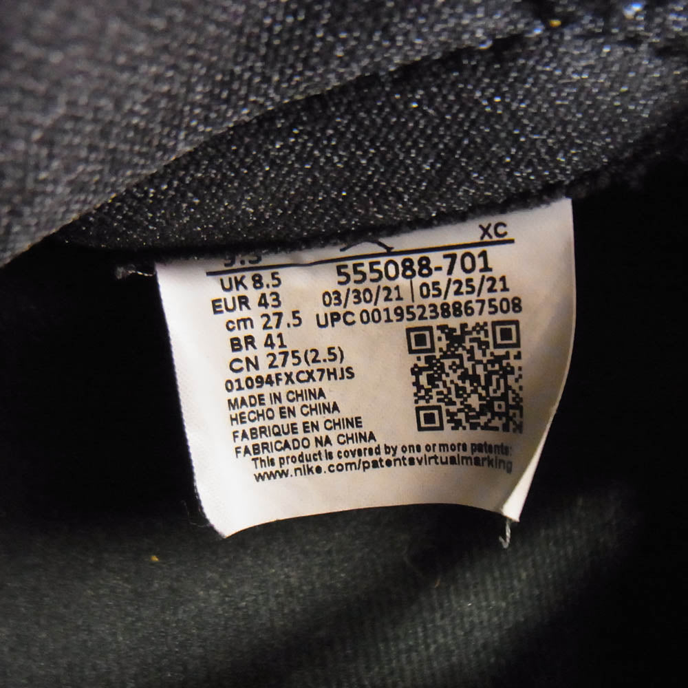 NIKE ナイキ 555088-701 Air Jordan 1 High OG Pollen AJ1 エアジョーダン1 ハイ パラン ハイカット スニーカー ブラック系 イエロー系 27.5cm【中古】