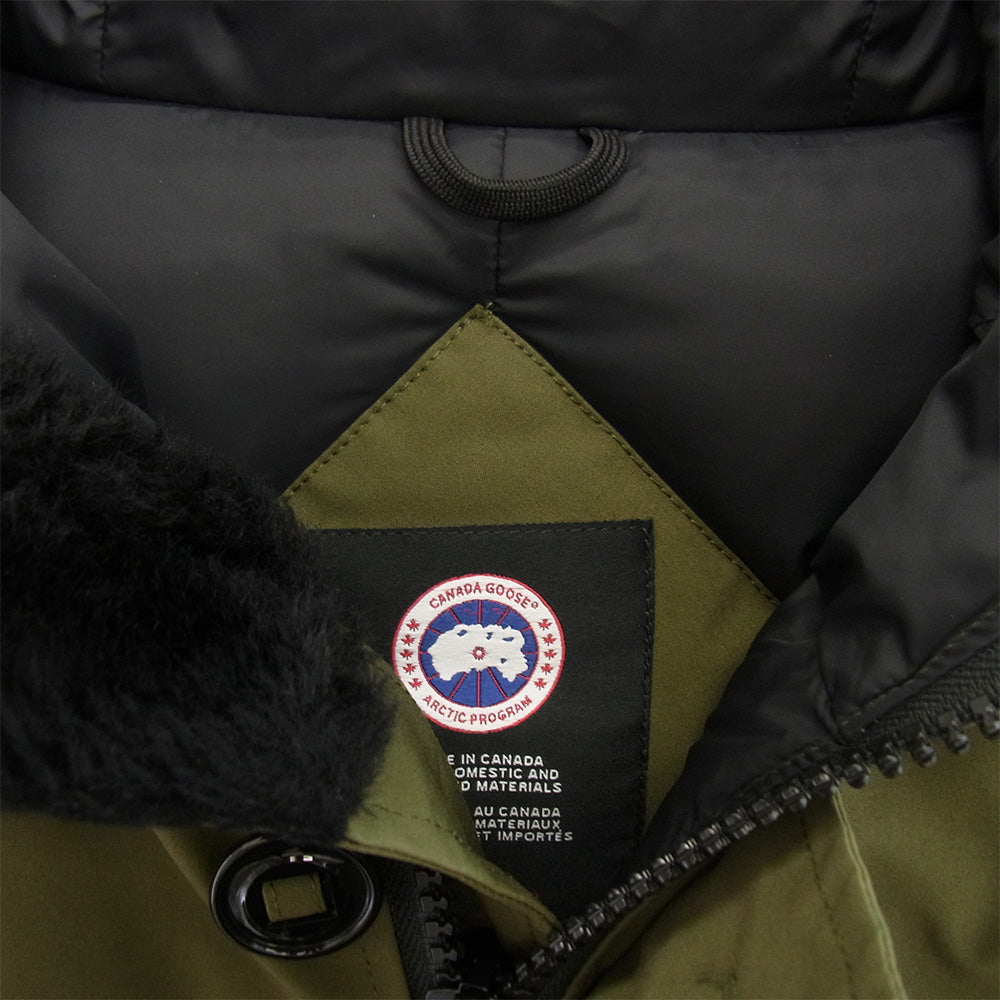 CANADA GOOSE カナダグース 3438JM ササビーリーグタグ JASPER PARKA ジャスパー パーカ ダウン ジャケット カーキ系 S【中古】