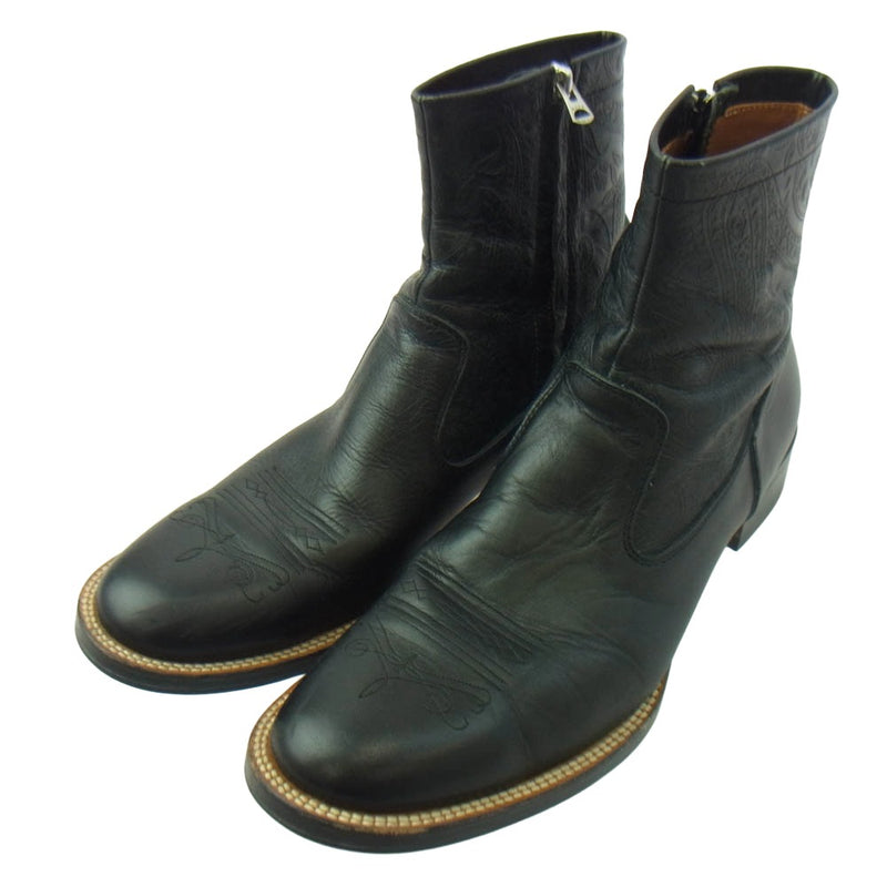 RUDE GALLERY ルードギャラリー 67065 SIDE ZIP BOOTS サイドジップ ブーツ ブラック系 28【中古】