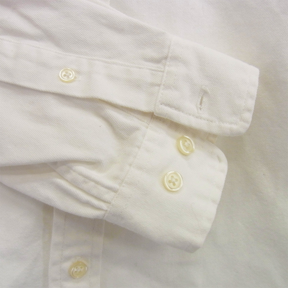 Supreme シュプリーム B/D アームロゴ 袖ロゴ刺繍 オックスフォード 長袖 ボタンダウン シャツ ホワイト系 M【中古】