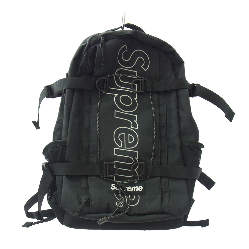 Supreme シュプリーム 18AW Backpack ボックスロゴ バックパック リュックサック ブラック系 表記なし【中古】