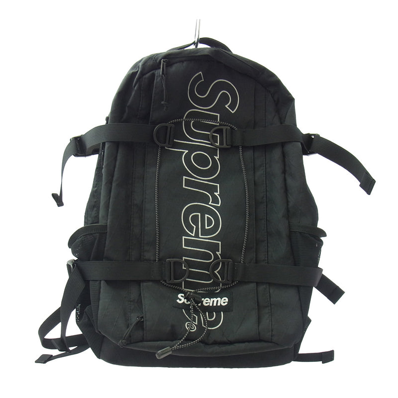 Supreme シュプリーム 18AW Backpack ボックスロゴ バックパック リュックサック ブラック系 表記なし【中古】
