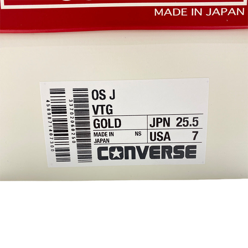 CONVERSE コンバース 33702060 ONE STAR J VTG GOLD ワンスター J スエード ゴールド ローカット スニーカー 25.5cm【中古】