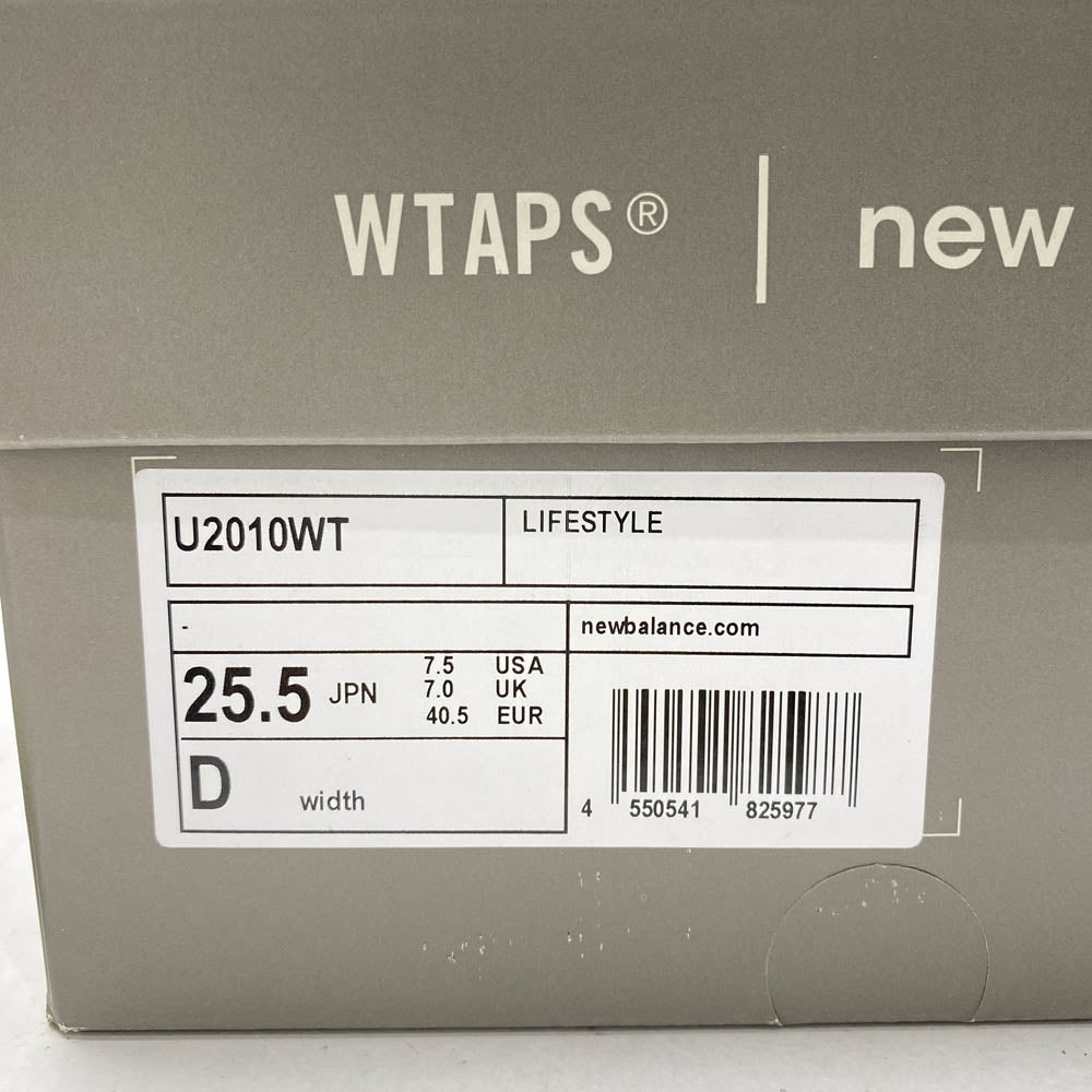 NEW BALANCE ニューバランス U2010WT WTAPS ダブルタップス ABZORB 2010 Olive Drab アブゾーブ スエード スニーカー オリーブドラブ 25.5cm【美品】【中古】