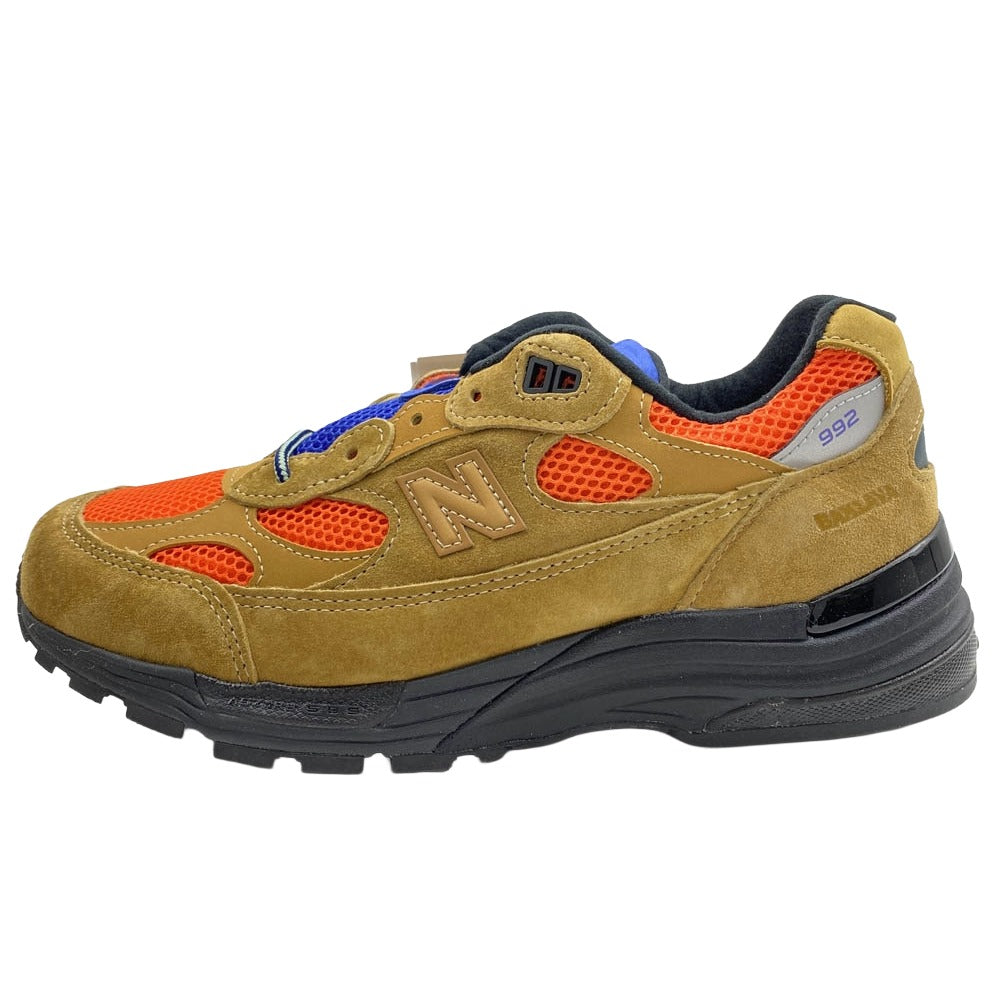 NEW BALANCE ニューバランス U992AB 992 MiUSA Action Bronson Tiger Eye ローカット スニーカー ブラウン系 26cm【新古品】【未使用】【中古】