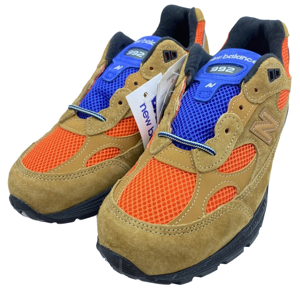 NEW BALANCE ニューバランス U992AB 992 MiUSA Action Bronson Tiger Eye ローカット スニーカー ブラウン系 26cm【新古品】【未使用】【中古】