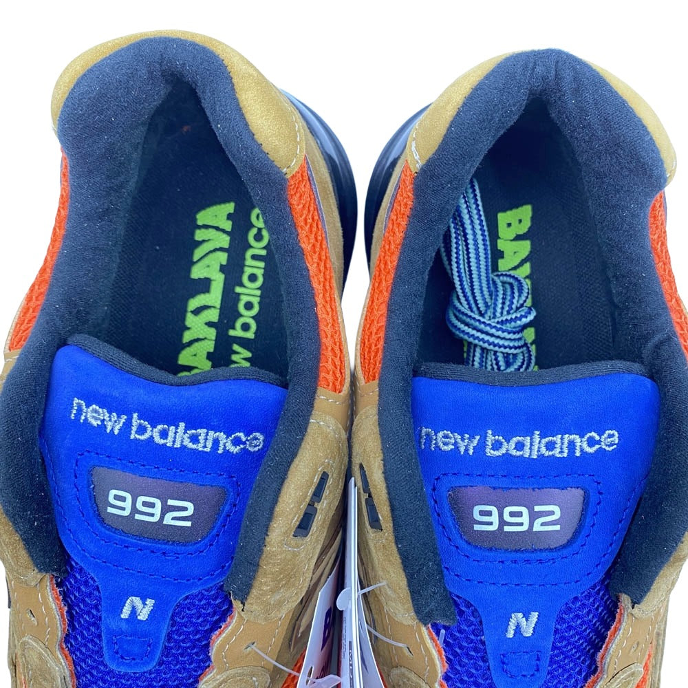 NEW BALANCE ニューバランス U992AB 992 MiUSA Action Bronson Tiger Eye ローカット スニーカー ブラウン系 26cm【新古品】【未使用】【中古】