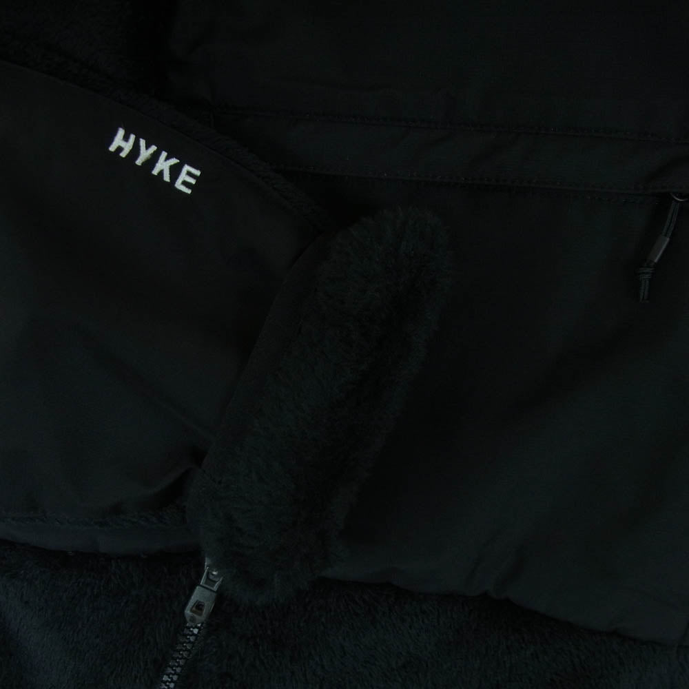 HYKE ハイク × THE NORTH FACE ノースフェイス NLW258HK TNFH Fleece Trail Jacket フリース トレイル ジャケット ブラック系 S【中古】