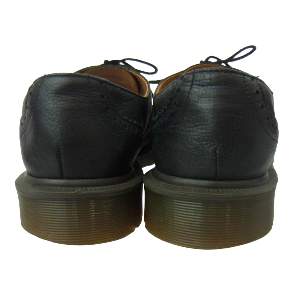 COMME des GARCONS HOMME DEUX コムデギャルソンオムドゥ × 英国製 Dr.Martens ドクターマーチン BROGUE CDG ウイングチップ メダリオン シューズ ブラック系 UK8【中古】