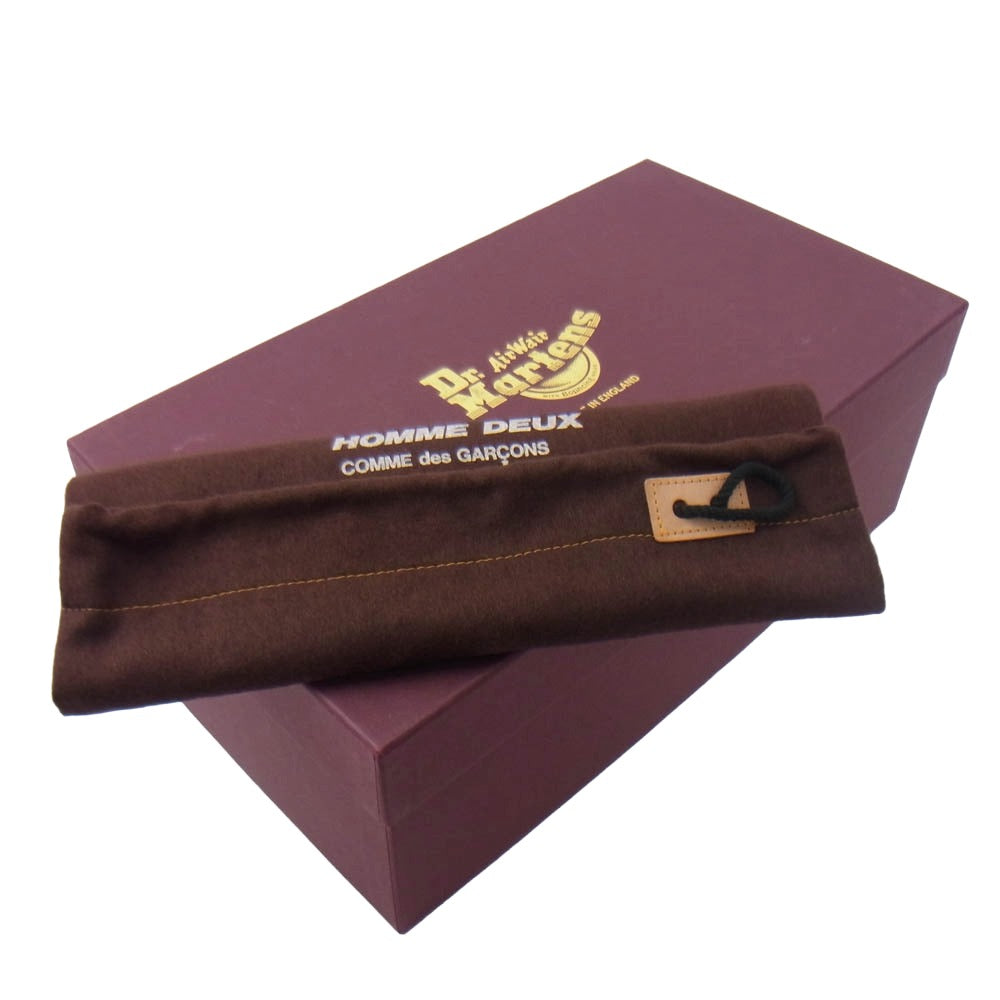 COMME des GARCONS HOMME DEUX コムデギャルソンオムドゥ × 英国製 Dr.Martens ドクターマーチン BROGUE CDG ウイングチップ メダリオン シューズ ブラック系 UK8【中古】