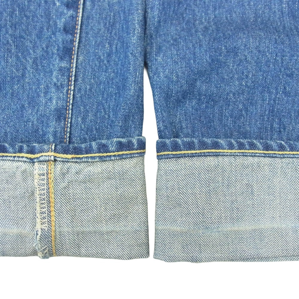 JUNYA WATANABE COMME des GARCONS MAN ジュンヤワタナベコムデギャルソンマン 25SS wo-p206-051-1-2 × Levis リーバイス DENIM PANTS セルヴィッチ 加工 デニム パンツ インディゴブルー系 S【中古】