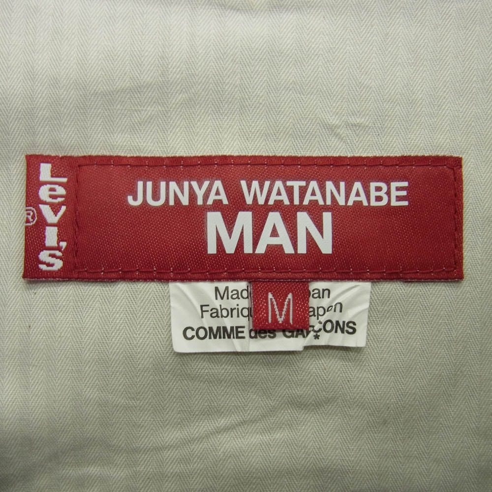 JUNYA WATANABE COMME des GARCONS MAN ジュンヤワタナベコムデギャルソンマン 25SS wo-j207-051-1-3 × Levis リーバイス 製品加工 解体再構築 カスタマイズ デニム ジャケット インディゴブルー系 M【美品】【中古】