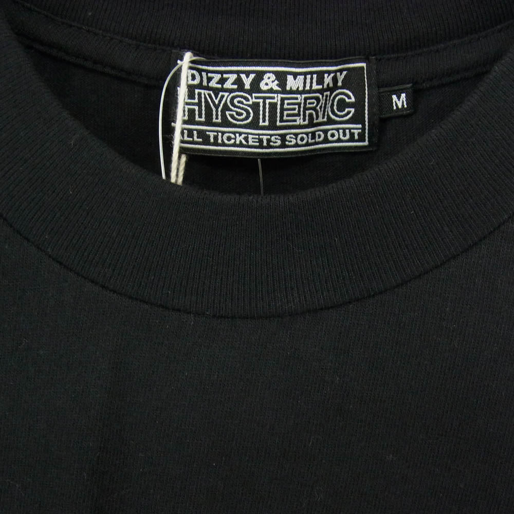 HYSTERIC GLAMOUR ヒステリックグラマー 25AW 02253CL02 DO ANYTHING 長袖 Ｔシャツ カットソー ブラック系 M【極上美品】【中古】