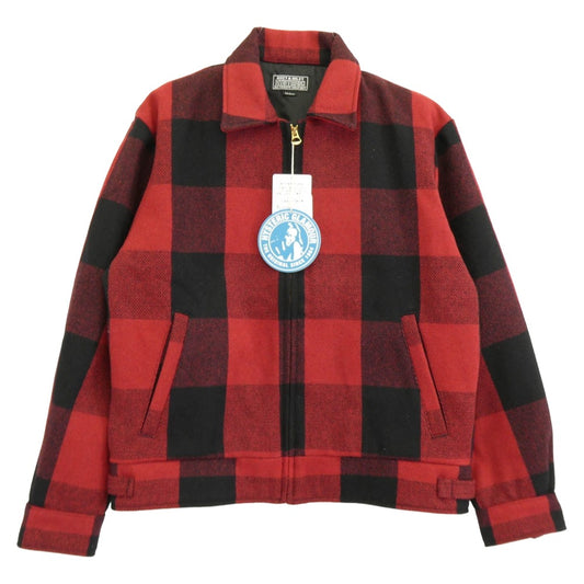 HYSTERIC GLAMOUR ヒステリックグラマー 21AW 02213AB11 HYS-LO KINKY WOMAN 野口強 バッファロー チェック ブルゾン ジャケット ブラック系 レッド系 M【極上美品】【中古】