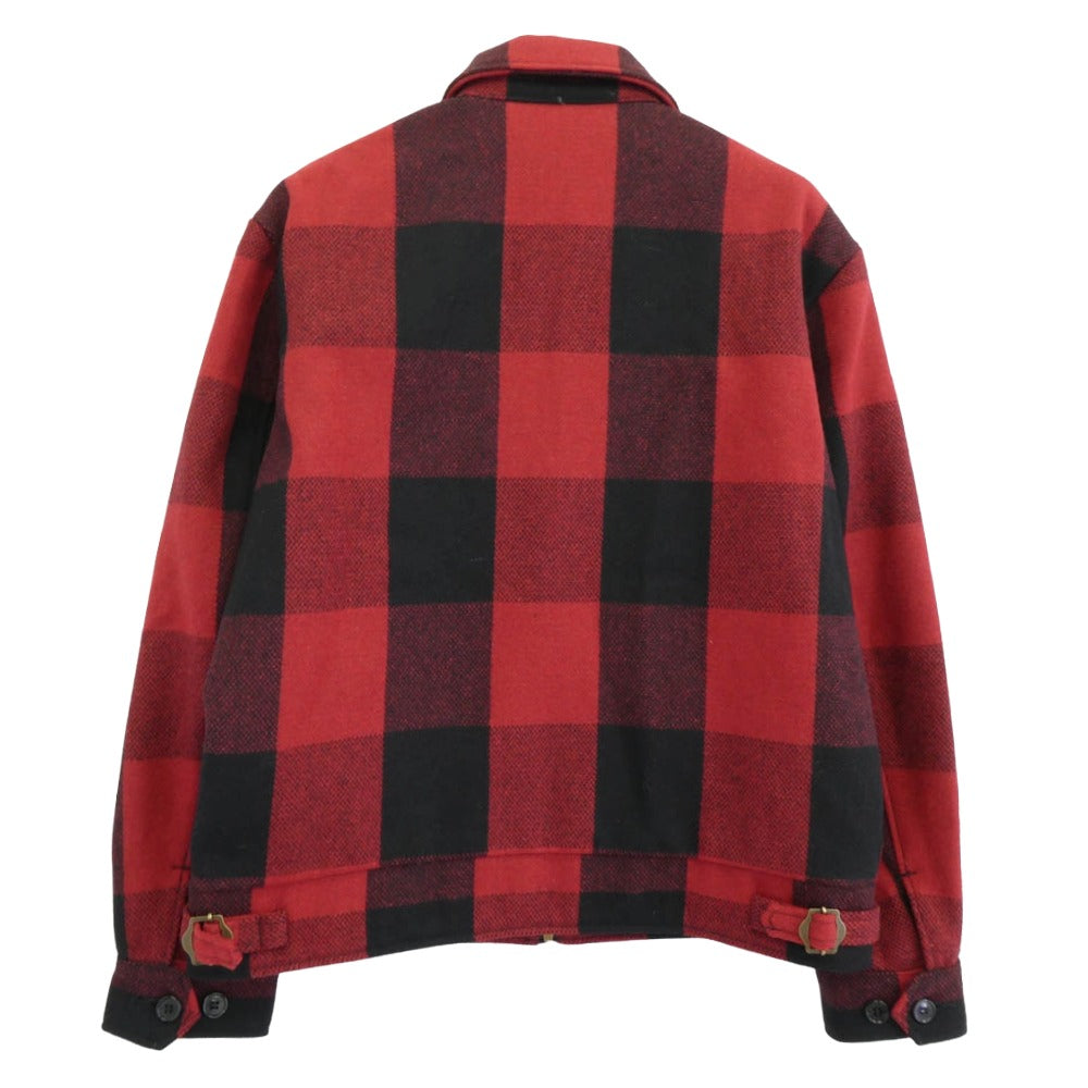 HYSTERIC GLAMOUR ヒステリックグラマー 21AW 02213AB11 HYS-LO KINKY WOMAN 野口強 バッファロー チェック ブルゾン ジャケット ブラック系 レッド系 M【極上美品】【中古】