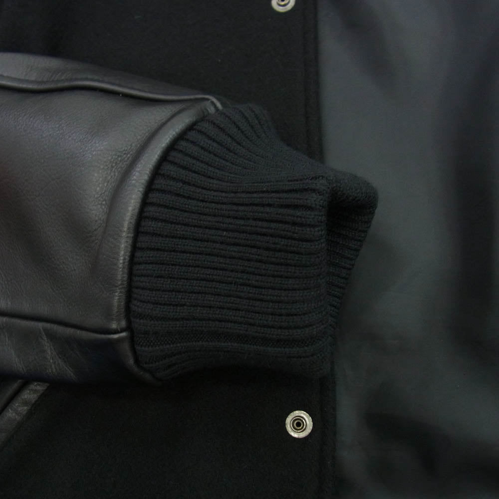 HYSTERIC GLAMOUR ヒステリックグラマー 02233AB18 野口強 DYNAMITE ANGEL 刺繍 スタジャン バーシティ ジャケット ブラック系 M【美品】【中古】