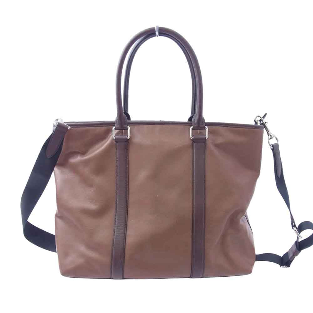 COACH コーチ F57568 2WAY レザー ショルダーバッグ ビジネスバッグ ブリーフケース ブラウン系【中古】