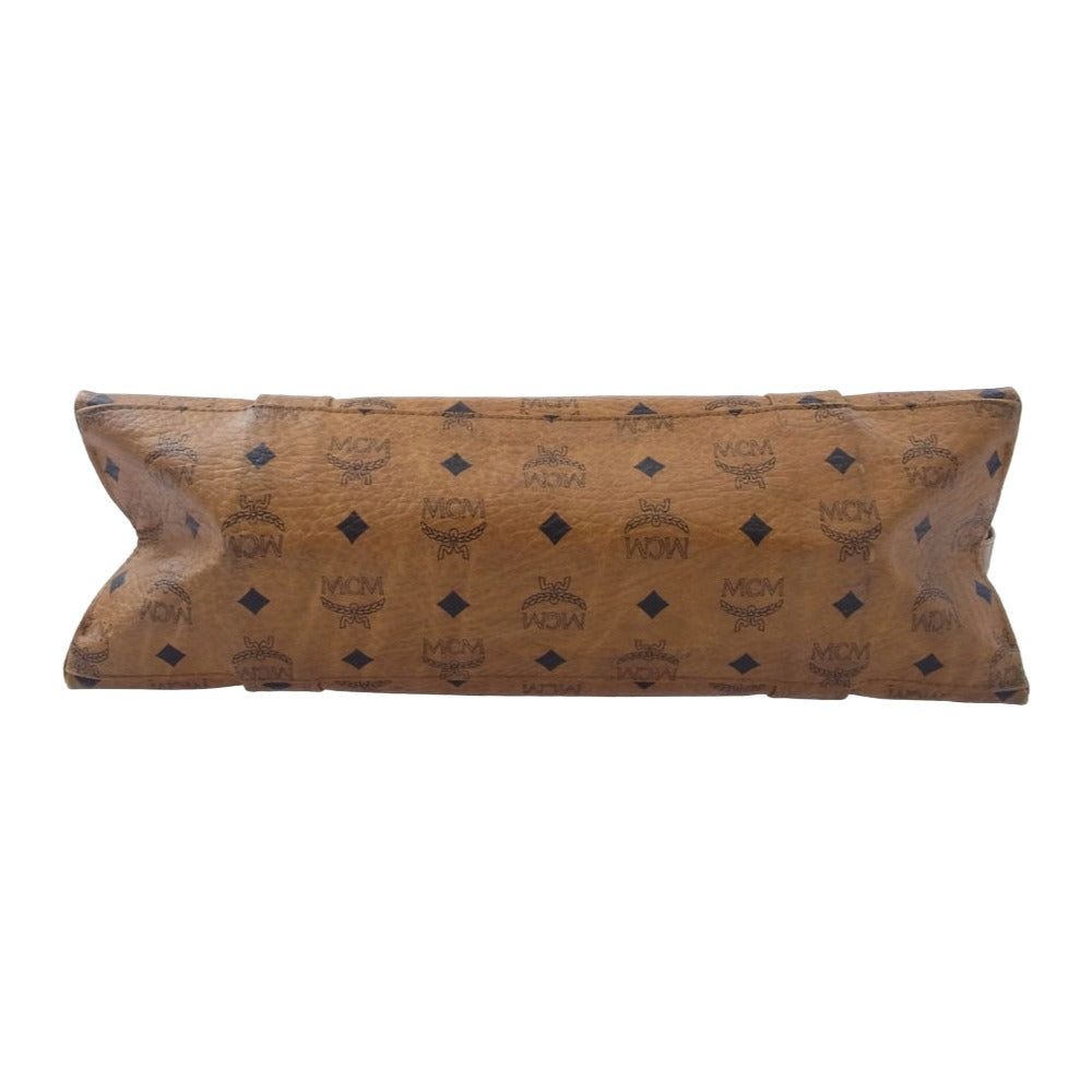 MCM エム・シー・エム ビンテージ ヴィセトス ゴールド金具 トートバッグ ショルダーバッグ ライトブラウン系【中古】
