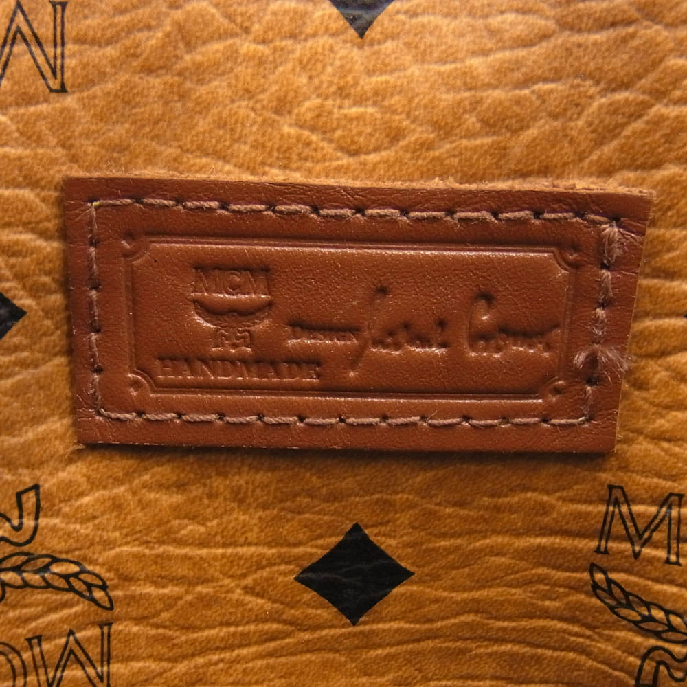 MCM エム・シー・エム ビンテージ ヴィセトス ゴールド金具 トートバッグ ショルダーバッグ ライトブラウン系【中古】
