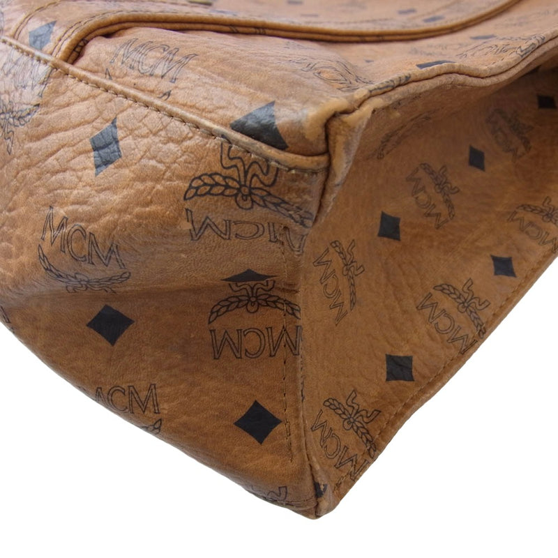 【極美品✨】エムシーエム　ショルダーバッグ　ヴィセトス柄　レザー　ブラウン系 MCM □新品□未使用□ エムシーエム モノグラム ヴィセトス柄