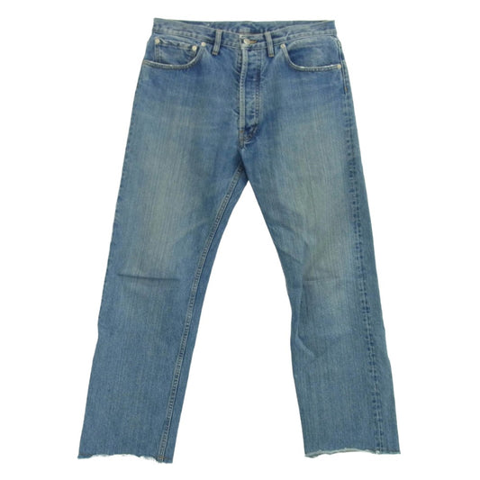 MAISON MARGIELA メゾンマルジェラ 21SS S50LA0179 10ライン 四つタグ カットオフ デニム パンツ ライトブルー系 31【中古】