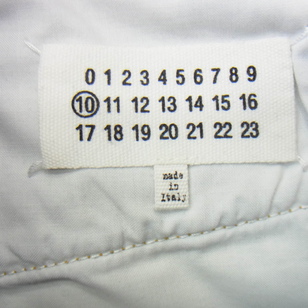 MAISON MARGIELA メゾンマルジェラ 21SS S50LA0179 10ライン 四つタグ カットオフ デニム パンツ ライトブルー系 31【中古】