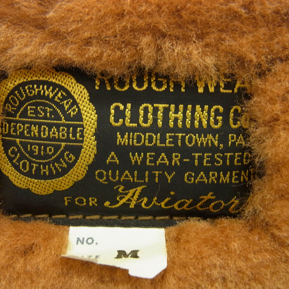 TOY'S McCOY トイズマッコイ ROUGH WEAR TYPE C-3 VEST TOYS McCOY MFG.CO. 8TH AF EAGLE 77SQD ミリタリー フライト ムートン ベスト シリアルNOあり M ブラウン系 M【美品】【中古】
