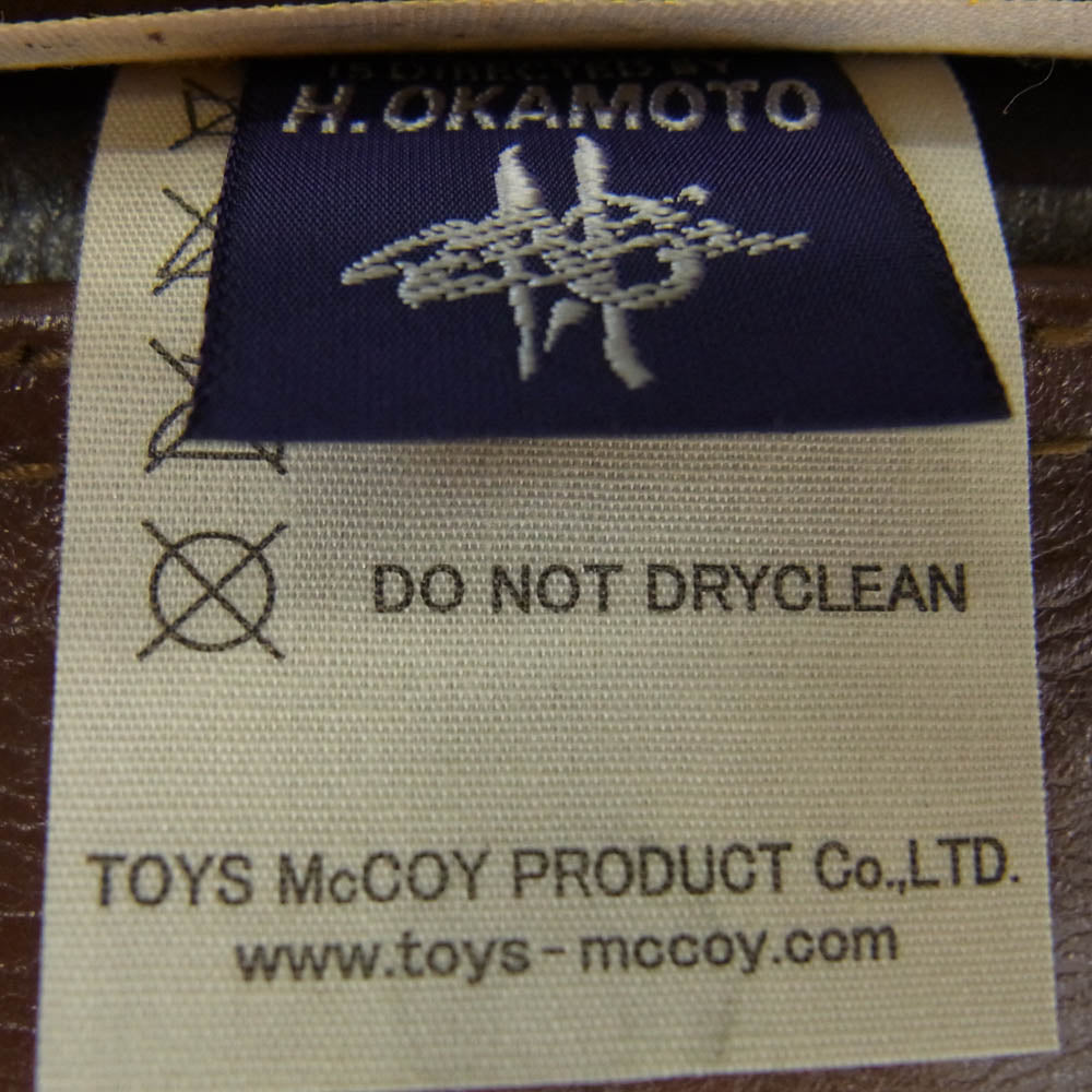 TOY'S McCOY トイズマッコイ ROUGH WEAR TYPE C-3 VEST TOYS McCOY MFG.CO. 8TH AF EAGLE 77SQD ミリタリー フライト ムートン ベスト シリアルNOあり M ブラウン系 M【美品】【中古】