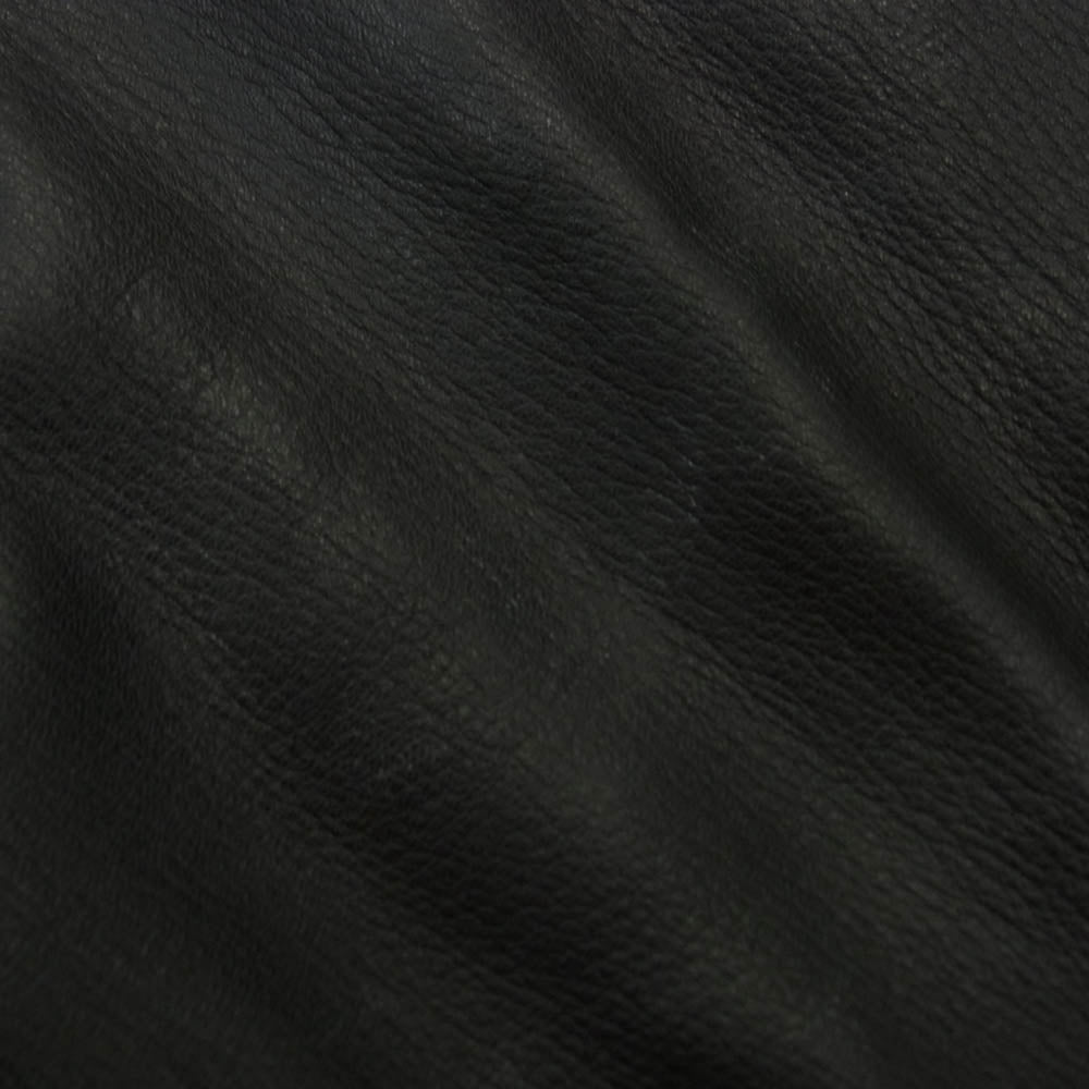 THE FLAT HEAD ザフラットヘッド ディアスキン ジップアップ シングル ライダース ジャケット 鹿革 ブラック系 38 ブラック系 38【中古】