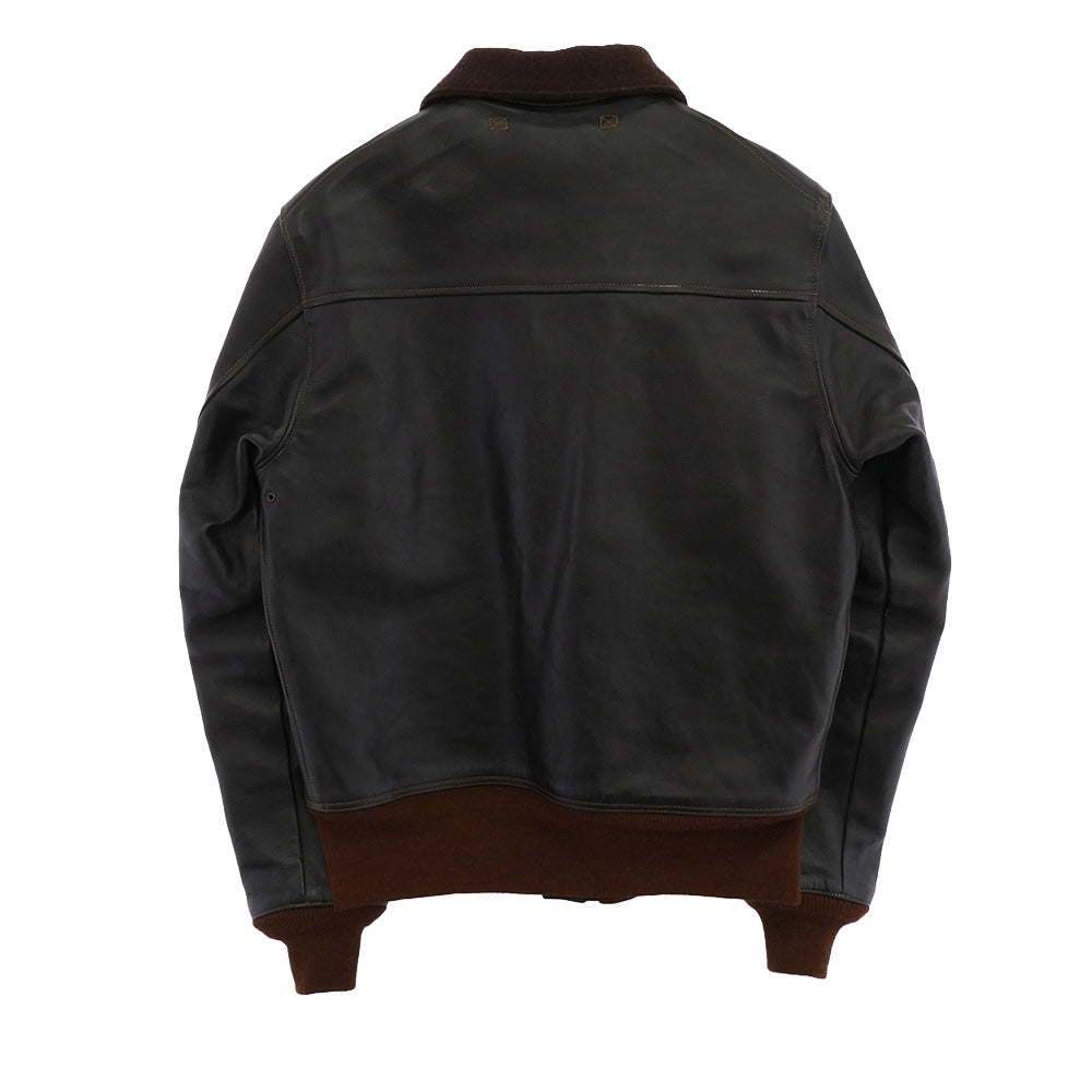 TOY'S McCOY トイズマッコイ TMJ0006 TYPE A-1 43rd PURSUTT SQUADRON パースーツ スコードロン ミリタリー レザー フライト ジャケット シリアルNOあり 36 ダークブラウン系 ブラウン系 36【美品】【中古】