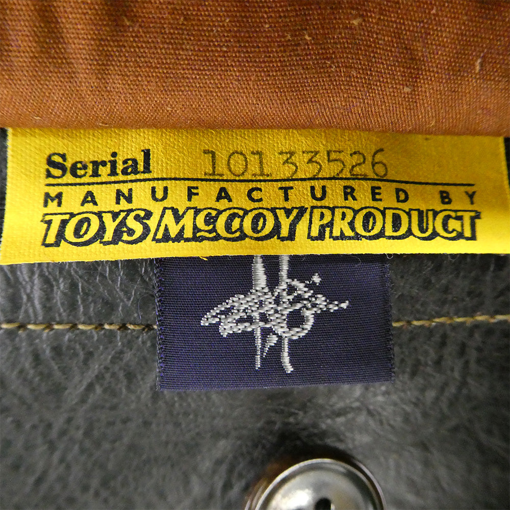 TOY'S McCOY トイズマッコイ TMJ0006 TYPE A-1 43rd PURSUTT SQUADRON パースーツ スコードロン ミリタリー レザー フライト ジャケット シリアルNOあり 36 ダークブラウン系 ブラウン系 36【美品】【中古】