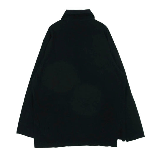 ワイルドサイド ヨウジヤマモト WE-T10-002 プルオーバー ハーフジップ ロングスリーブ 長袖 Tシャツ ブラック系 1【中古】