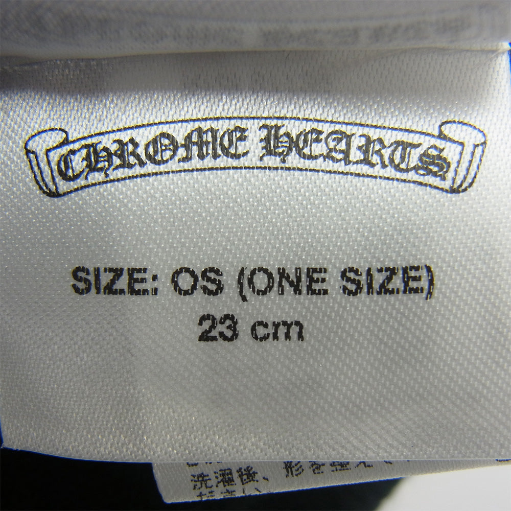 CHROME HEARTS クロムハーツ（原本無） WOOL WATCH CAP ロゴ刺繍 ビーニー ニット キャップ 帽子 ブラック系 ONE SIZE 23cm【中古】